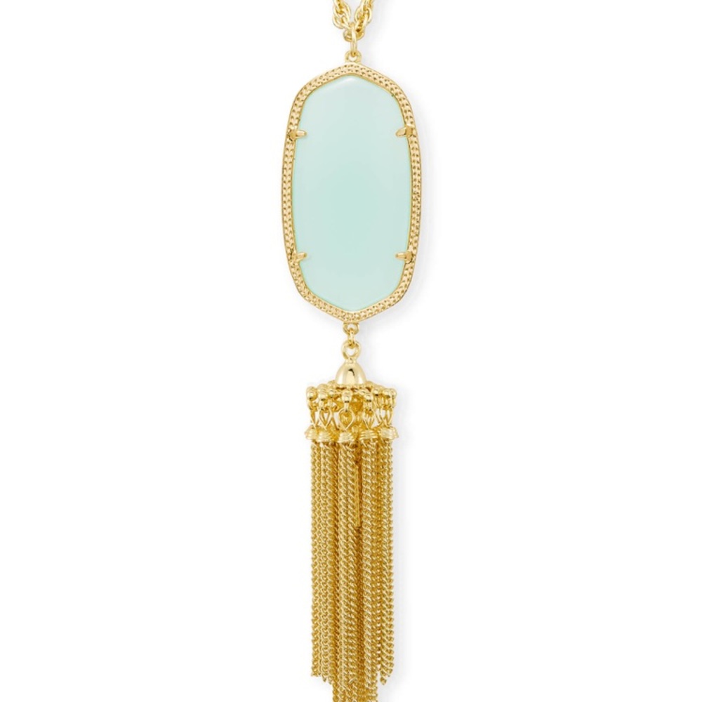 Kendra Scott Rayne Necklace Chalcedony Mint Stone